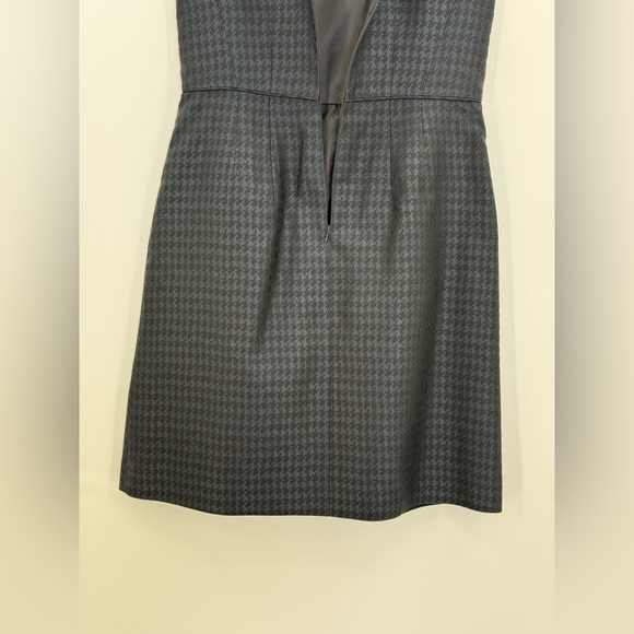 Banana Republic Navy Houndstooth Sleeveless Sheath Elegant Office Career Dress - Picture 4 of 15